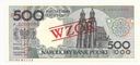 WZÓR 500 zł 1990 GNIEZNO Miasta polskie RZADKI
