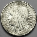 10 zł złotych 1932 Głowa kobiety, babka, Polonia