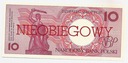 NIEOBIEGOWY 10 zł złotych 1990 WARSZAWA seria D