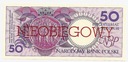 NIEOBIEGOWY 50 zł złotych 1990 WROCŁAW seria A