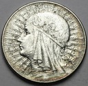 5 zł złotych 1934 Głowa kobiety, Polonia, babka