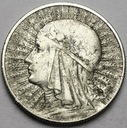 5 zł złotych 1932 Głowa kobiety, Polonia, babka
