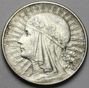 10 zł złotych 1932 Głowa kobiety, babka, Polonia