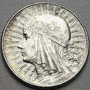 5 zł złotych 1933 Głowa kobiety, Polonia, babka