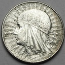 5 zł złotych 1933 Głowa kobiety, Polonia, babka