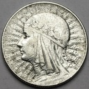 5 zł złotych 1934 Głowa kobiety, Polonia, babka