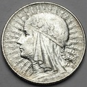 5 zł złotych 1933 Głowa kobiety, Polonia, babka