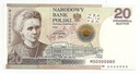 WZÓR 20 zł 2011 Skłodowska-Curie BARDZO RZADKI