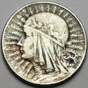 5 zł złotych 1933 Głowa kobiety, Polonia, babka