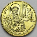 2 zł, złote 1999 Jan Łaski Reformator Kościoła