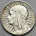 5 zł złotych 1932 Głowa kobiety, Polonia, babka