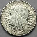 10 zł złotych 1932 Głowa kobiety, babka, Polonia