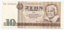 Banknot Niemcy 1971 DDR 10 Marek Zehn Mark