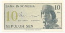 Banknot Indonezja 1964 10 Sen