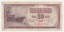 Banknot Jugosławia 1974 20 Dinar