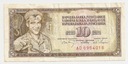 Banknot Jugosławia 1965 10 Dinar