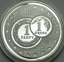 Złotogrosz Nowa Polska Moneta 1995 Ag999 RZADKA