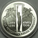 10 zł złotych 1995 100 Lat Igrzysk Ateny Atlanta