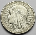 10 zł złotych 1932 Głowa kobiety, babka, Polonia