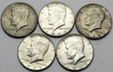USA LOT 5x 1/2 Dolara Kennedy 1964-1968 INWESTYCJA