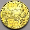 2 zł, złote 1998 Skłodowska Polon i Rad ŁADNA
