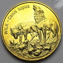 2 zł, złote 1999 Wilk Wilki PIĘKNA POŁYSK
