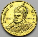 2 zł, złote 1998 Zygmunt III Waza
