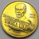2 zł, złote 1999 Ernest Malinowski Peru PIĘKNA