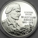 10 zł złotych 2002 Generał Władysław Anders PIĘKNA