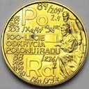 2 zł, złote 1998 Skłodowska Polon i Rad