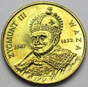 2 zł, złote 1998 Zygmunt III Waza