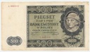 1940 500 zł Pięćset Złotych seria A Góral