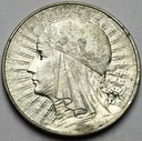 5 zł złotych 1933 Głowa kobiety, Polonia, babka