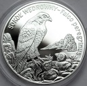 20 zł złotych 2008 Sokół Wędrowny PIĘKNA POŁYSK