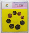 Cypr LOT 8 x Monety 2008 Euro