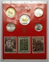 Watykan LOT 5 x Monety Jan Paweł II i Znaczki