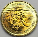 2 zł, złote 1998 Adam Mickiewicz