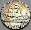 2 zł złote 1936 Żaglowiec Żaglówka Statek