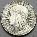 10 zł złotych 1933 Głowa kobiety, babka, Polonia