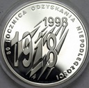 10 zł złotych 1998 R. Odzyskania Niepodległości