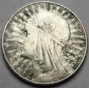 10 zł złotych 1933 Głowa kobiety, babka, Polonia
