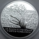 20 złotych 2008 Powstanie Getto Warszawskie PIĘKNA