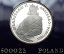 5000 zł 1989 Władysław Jagiełło PÓŁPOSTAĆ