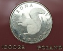 PRÓBA 1000 zł złotych 1985 Ag, Wiewiórka