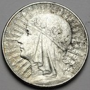 10 zł złotych 1932 Głowa kobiety, babka, Polonia