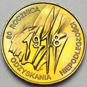 2 zł, złote 1998 Niepodległość