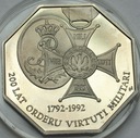 50000 zł złotych 1992 Virtuti Militari 200 lat