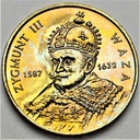 2 zł, złote 1998 Zygmunt III Waza