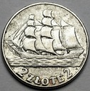 2 zł złote 1936 Żaglowiec Żaglówka Statek