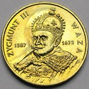 2 zł, złote 1998 Zygmunt III Waza
